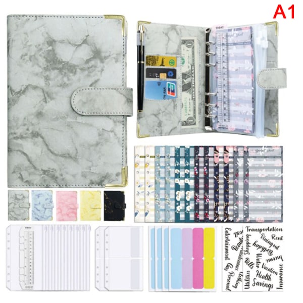 A6 Budget Pärm Kontantkuvert Planner System Organizer A7 A1