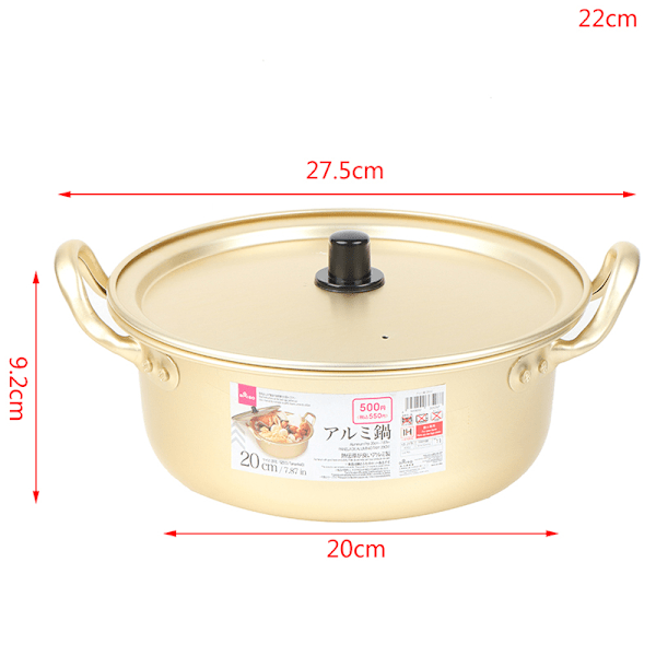 Ramen Nudlar Pot n Aluminium Stockpot Quick Nudlar Pan 16cm 22cm