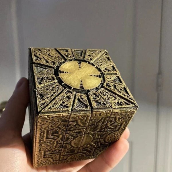 Creative Removable Configuration Lock Puzzle Box brun 7*7*7cm