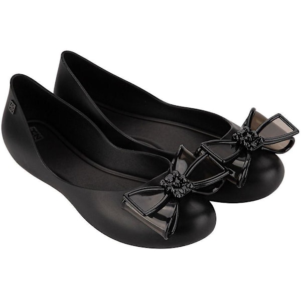 Zaxy New Start Glow Black Dam Ballerinas Flats Shoes8 6 UK 39 EU 8 US