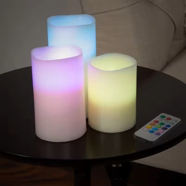 3-Pack Multifärgad LED-ljus m Fjärrkontroll