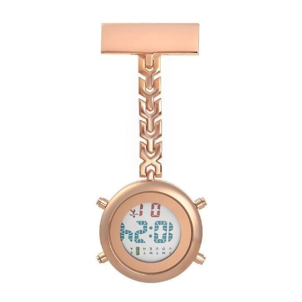 Digital Sjuksköterskeklocka m Belysning Alarm mm . Vårdklocka SILVER