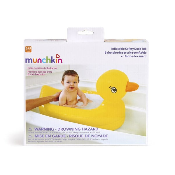 Munchkin - Oppblåsbar Badanka badkar m varmevarning