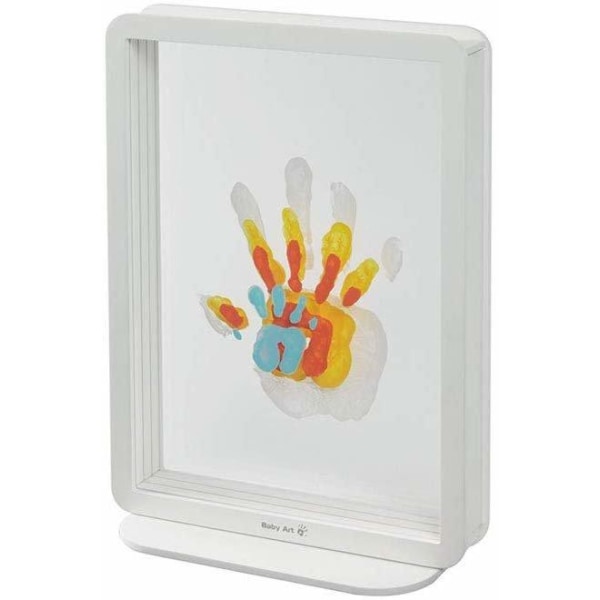 Baby Art Family Touch Handprints. Superposed Handprints