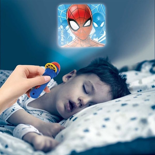 Spiderman Lommelygte projektor til børn m 24 Billeder