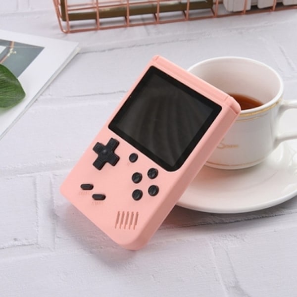 800 Inbyggda Retro Spel Gameboy Handspel. Laddningsbar Rosa