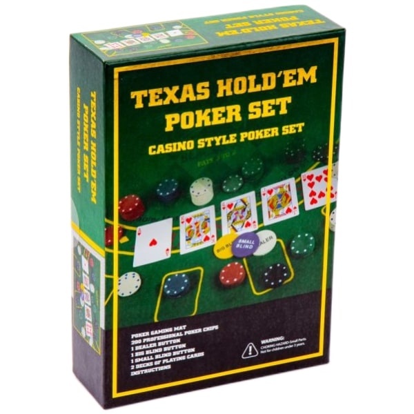 TEXAS Hold'em Poker Set pokeripöydällä/Black Jack