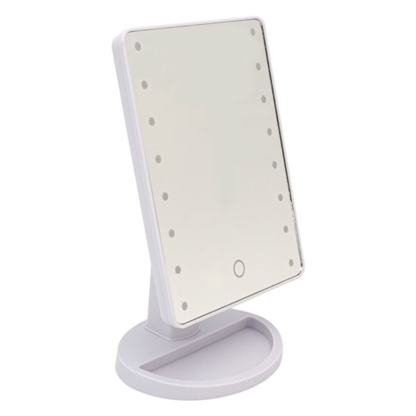 Justerbar Sminkspegel m LED . Vit White