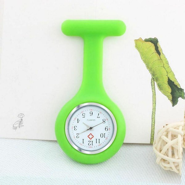 Sjuksköterskeklocka Vårdklocka Vård-ur . 15 Olika färger Light green