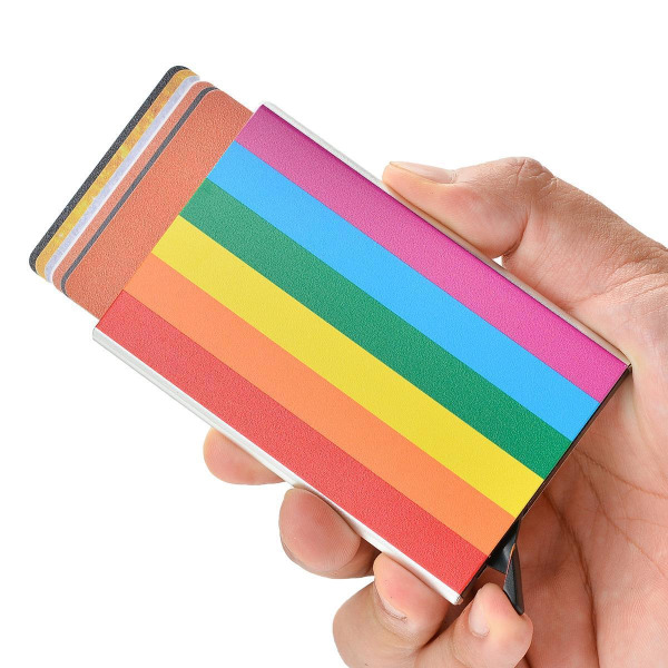 Kortholder med RFID-beskyttelse. Pop-up. 15 forskjellige farger - mørkegrå Mörkgrå