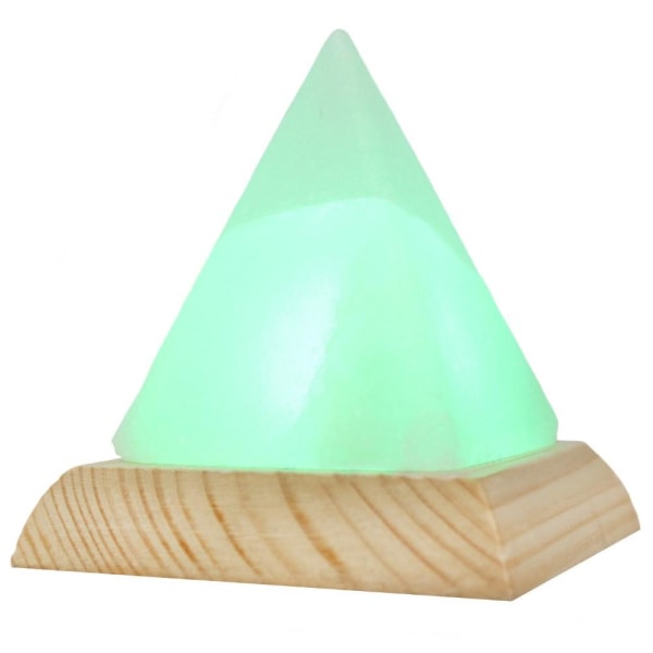 Himalaya Pyramid Usb Salt Crystal Color Change LED lamppu