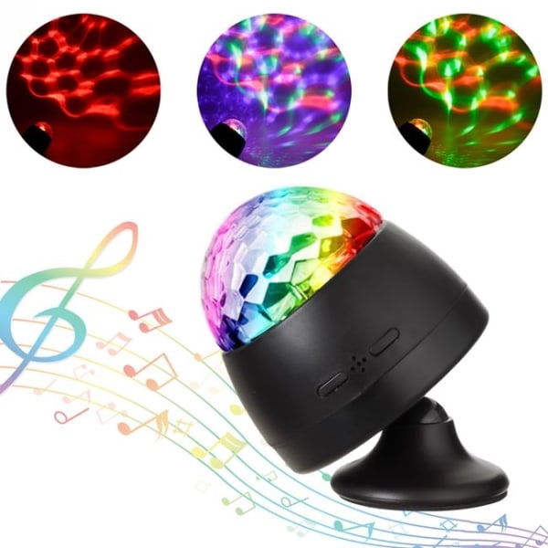 Musikaktiveret Batteridrevet Mini Disco Ball Lampe