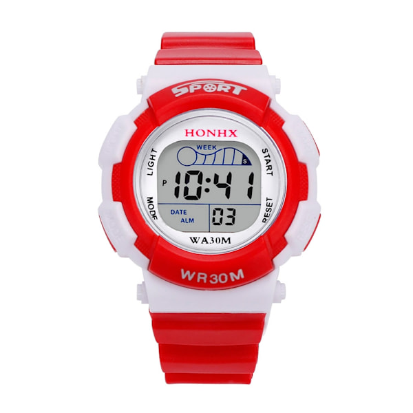 Digital barnklocka sportklocka - klocka Red
