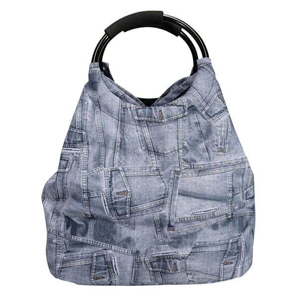 Omväxla till 2 Modeller Jeansmotiv Handväska Black