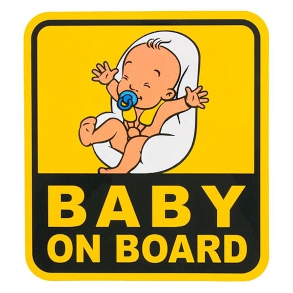 Bilskylt - BABY ON BOARD