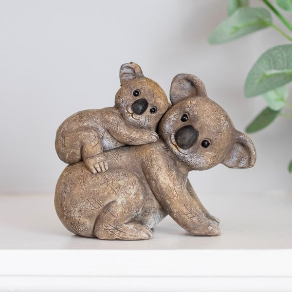 Koala mor og baby, plassert sammen eller hver for seg Brown
