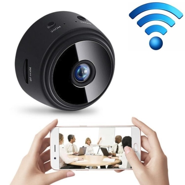 Mini overvågningskamera Wifi og natkamera. 1080P