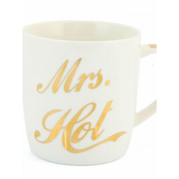 Mrs Hot Mugg m förpackning Vit