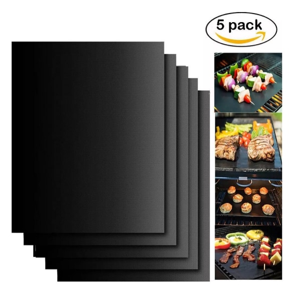 5Pack Grillmatta Ugnsmatta & Bakningsmatta o 2Pack Braständare