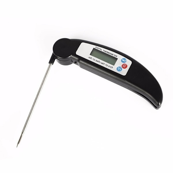 Grilltermomter - Digital Termometer i Vikbar Design Silver
