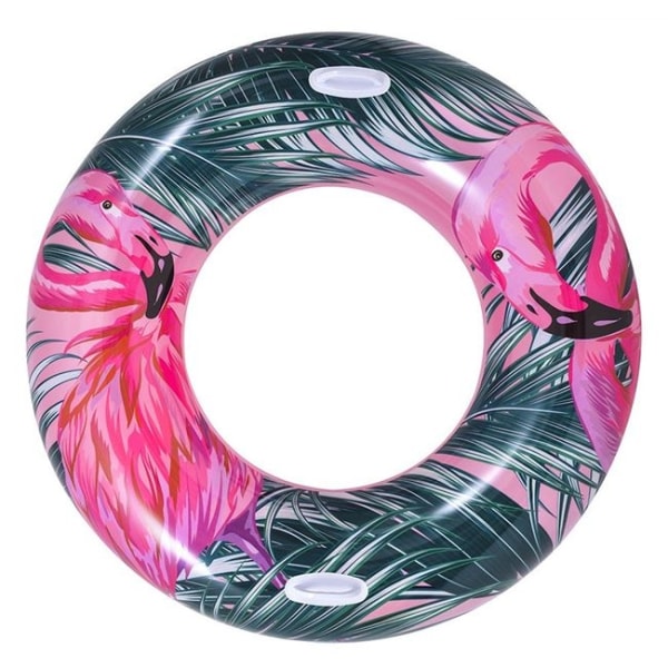 XL Flamingo Svømmering med 2 håndtag. 116 cm