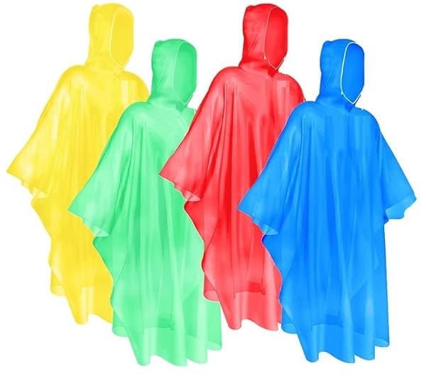 1sT Regnponcho med huva Multicolor