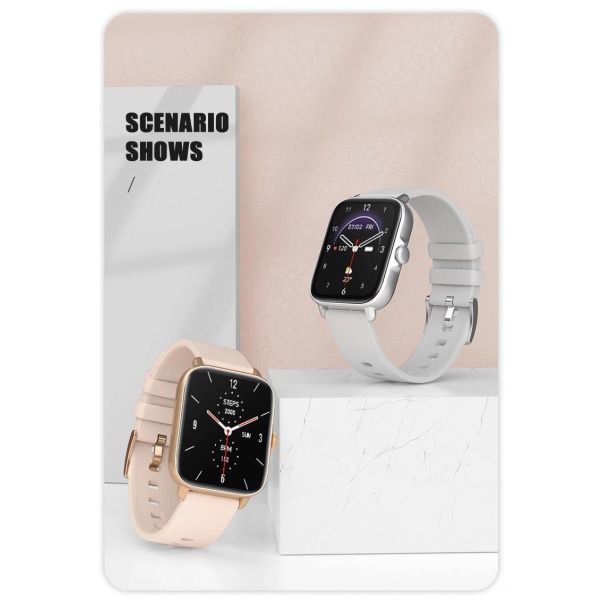 Stilfuldt Smart Watch med BT Call O Full HD Pink