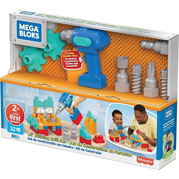 Byggklossa Borr Skruvar mm fr Mega Bloks.  2år+