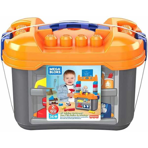 Mega Bloks liten 36 delar arbetsbänk. Fr 2 år+
