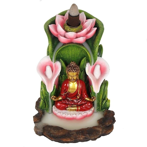 Buddha Rökelsehållare För BACKFLOW koner