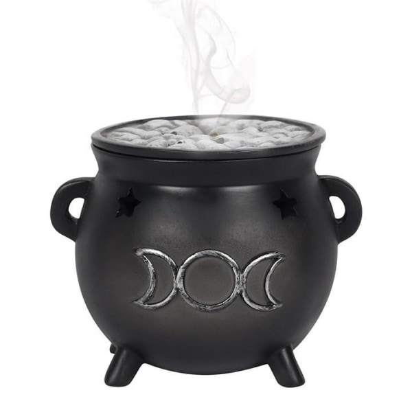 Triple Moon Cauldron Burner Røgelseholder Til kogler