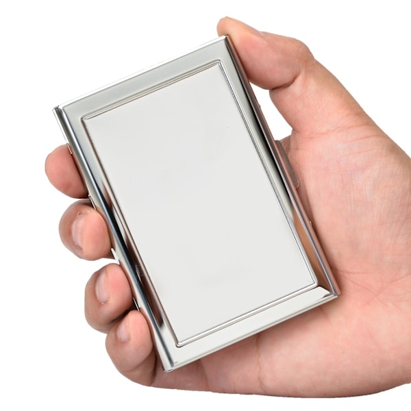 SilverGlas Exklusiv stål Korthållare / Plånbok - RFID Säker SilverGlass