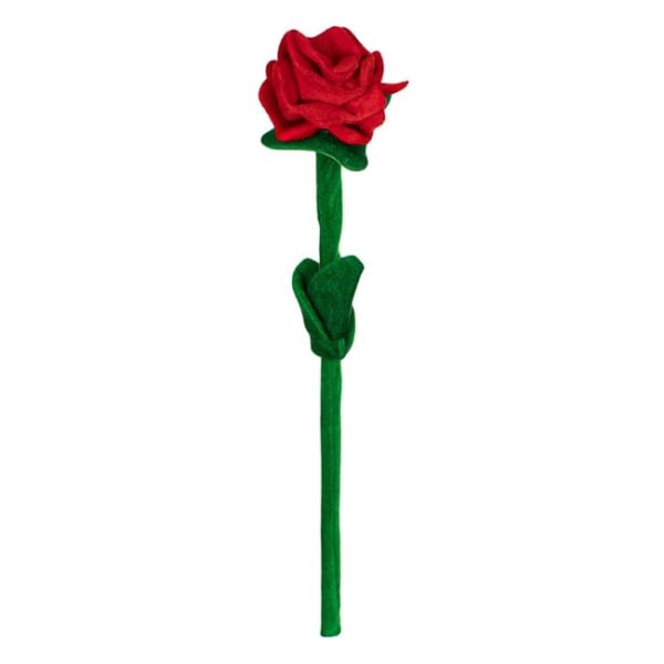 3 roser i fløjl 45cm. Valentins Dag