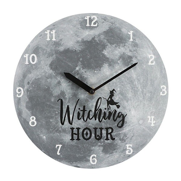 28CM Witching Hour Måne Väggklocka - Klocka