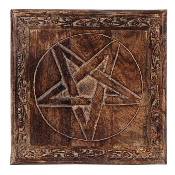 Pentagram Altar Bord i Mango Trä