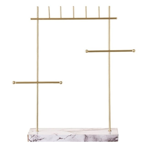 Smyckes Display f Halsband o Armband m Bas i Marbor Effekt