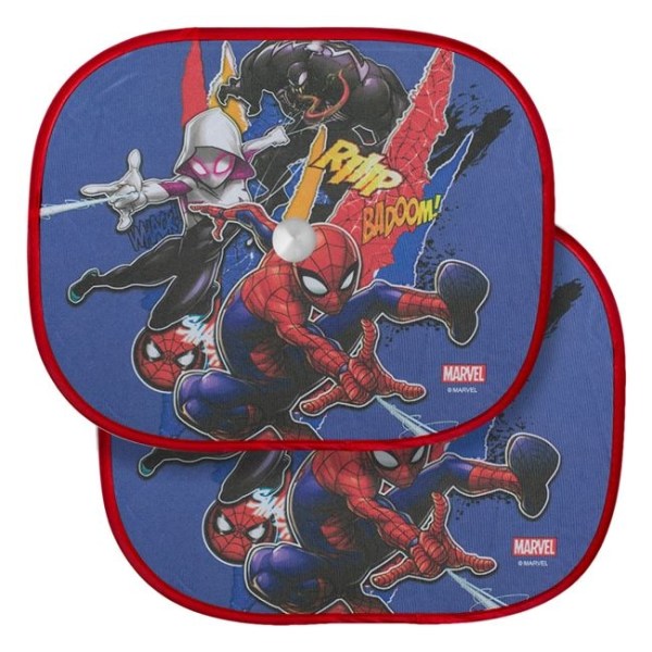 2-Pack Spiderman-tema solkrem med sugekopper.