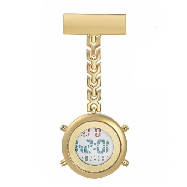 Digital Sjuksköterskeklocka m Belysning Alarm mm . Vårdklocka SILVER