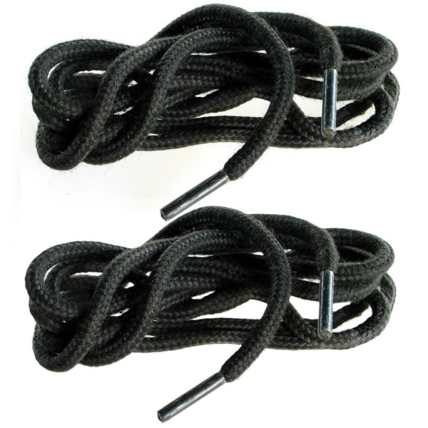 Kaksi paria kengännauhoja - 90 cm Black