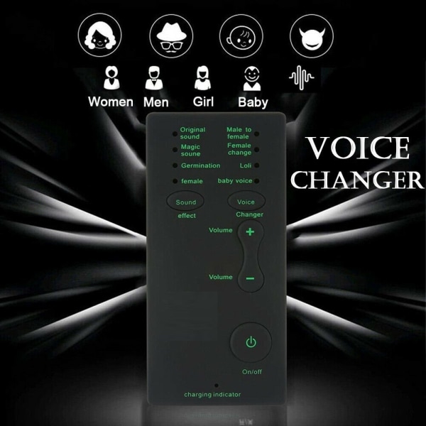 Voice Changer matkapuhelimille, Xboxille, PS4:lle - miehestä naiseen jne Black