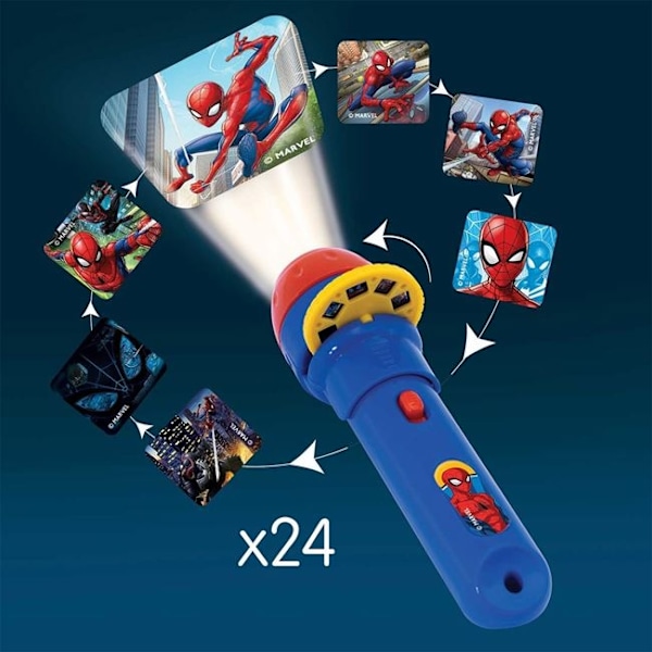 Spiderman Lommelygte projektor til børn m 24 Billeder