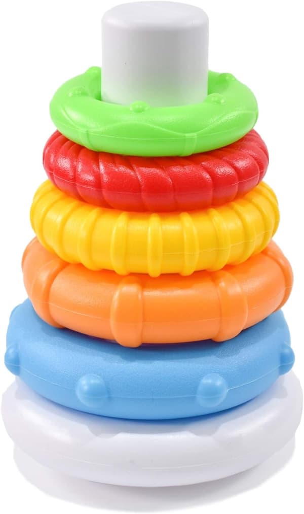 Flerfärgad Ringpyramid - Stapelleksak. 6mån+ Multicolor