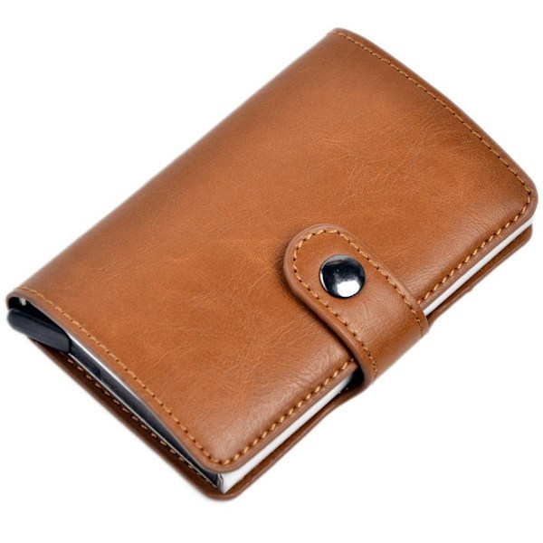 RFID-skydd Pop-up Korthållare m Jacka o Knapp Black