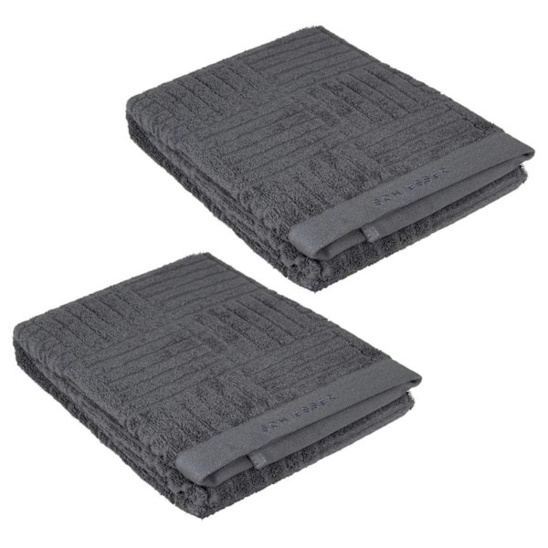 SCHIESSER 4-Pack Handduksset m Hög Uppsugningsförmåga i Antracit
