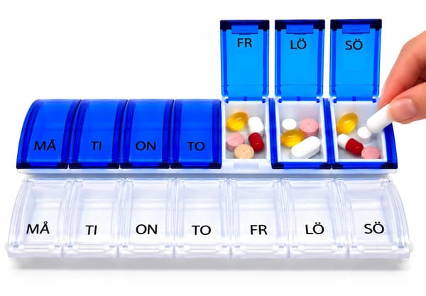 Pillerask för 1 Veckas Dosering – 7 Dagars Doseringsask / Medicinask