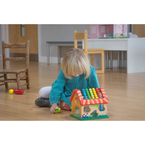 Early Learning Center Wooden Activity Kitchen Walker Multicolor