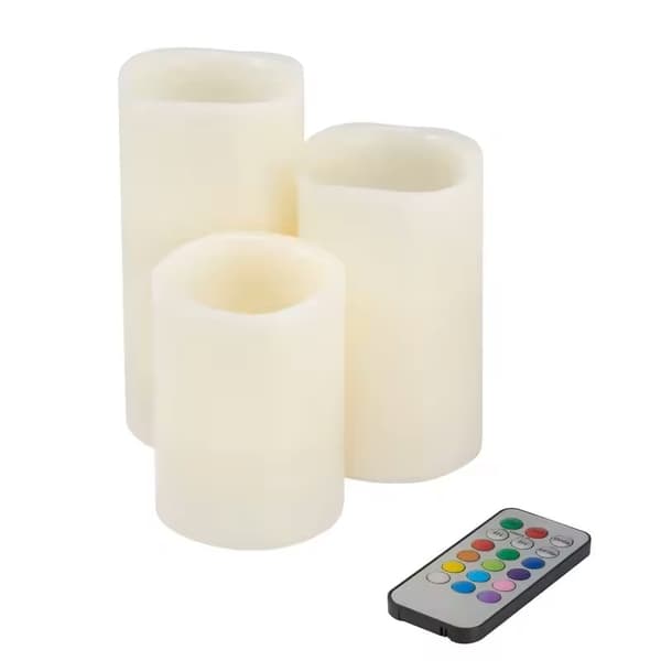 3-Pack Multifärgad LED-ljus m Fjärrkontroll