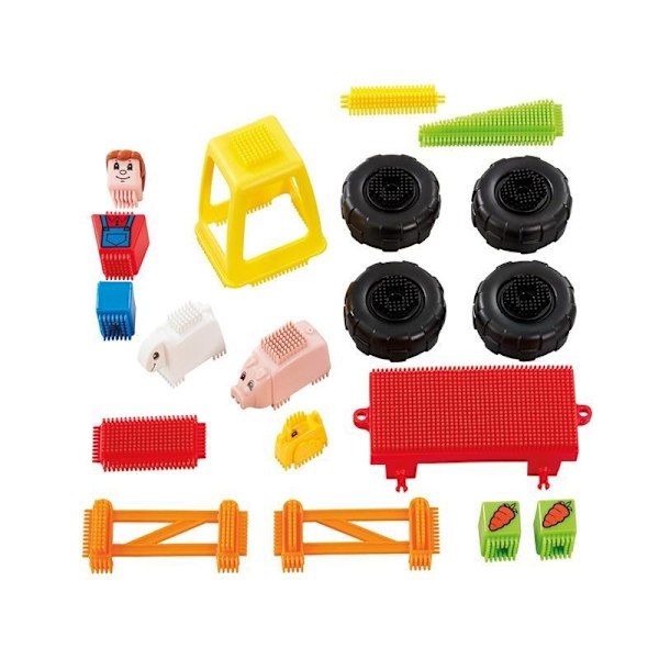 Stickle Bricks Farm Set Förskola Bygg leksak.  Fr 18mån+