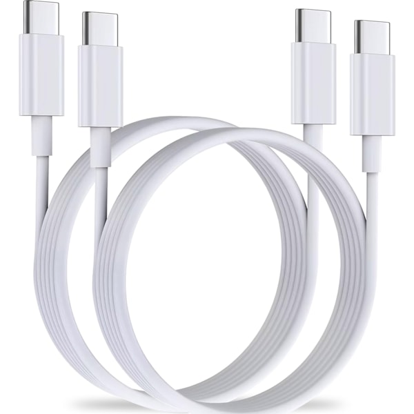 2 x 60W Snabbladdningskabel USB-C - USB-C F iPhone 15 /16 Samsung mm 2ST KABLAR