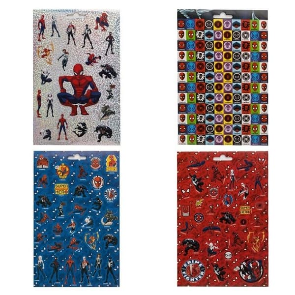 200st Spiderman Sticke . 4 Ark